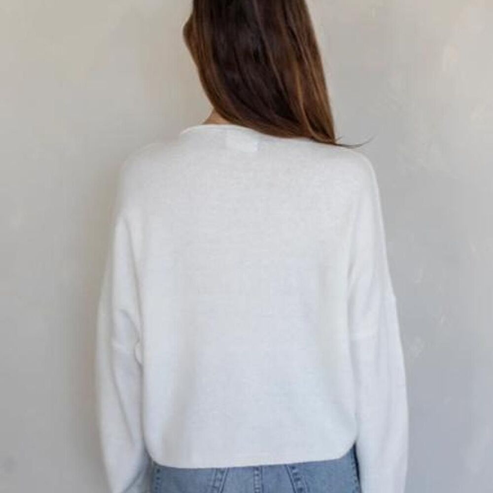 Things Between Women's White and Cream Cardigan - Picture 4 of 8
